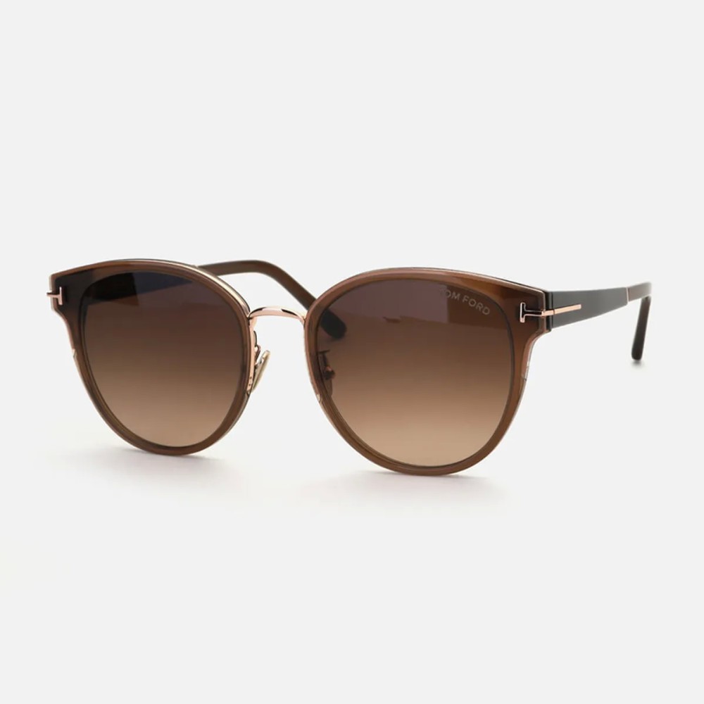 Tom Ford FT1138-K - 45F - 55 Okulary przeciwsłoneczne Brązowy Pillow (zaokrąglony)