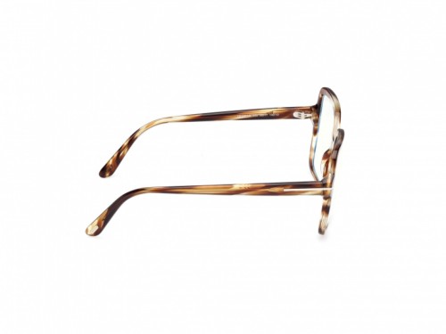 Tom Ford TF6063-B - 055 - 56 - Z SOCZEWKAMI Z FILTREM ŚWIATŁA NIEBIESKO-FIOLETOWEGO Oprawki korekcyjne Havanna Kanciaste