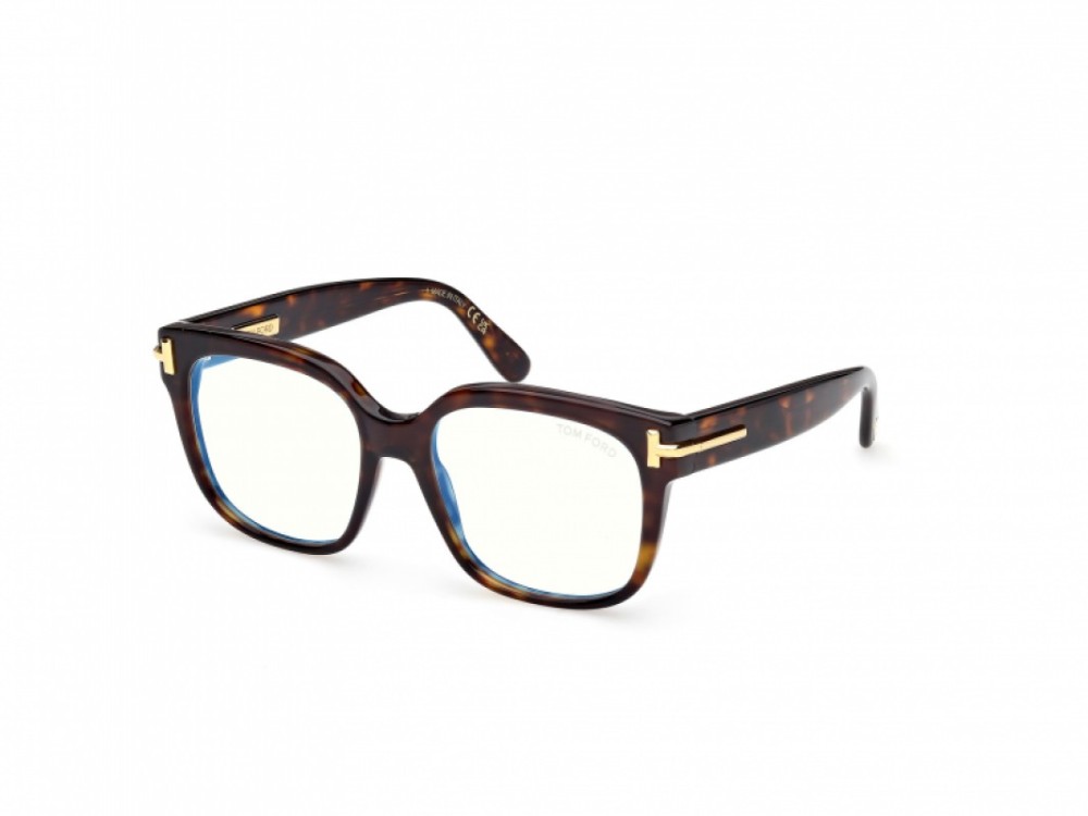 Tom Ford TF6030-B ICON COLLECTION - 052 - 53 - Z SOCZEWKAMI Z FILTREM ŚWIATŁA NIEBIESKO-FIOLETOWEGO Oprawki korekcyjne Havanna Kanciaste