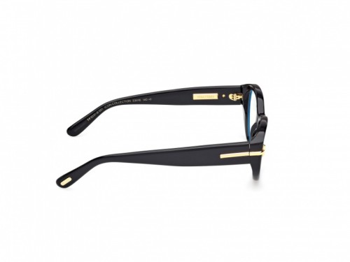 Tom Ford TF6031-B ICON COLLECTION - 001 - 53 - Z SOCZEWKAMI Z FILTREM ŚWIATŁA NIEBIESKO-FIOLETOWEGO Oprawki korekcyjne Czarny Kocie oczy