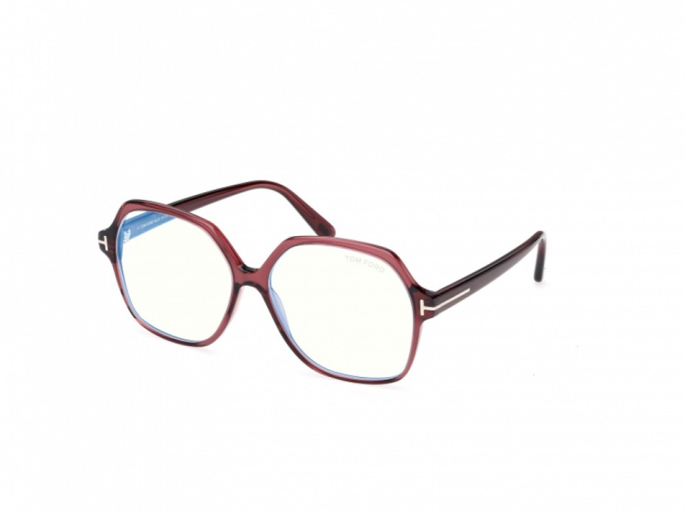 Tom Ford TF6062-B - 071 - 57 - Z SOCZEWKAMI Z FILTREM ŚWIATŁA NIEBIESKO-FIOLETOWEGO Oprawki korekcyjne Burgundija Kanciaste