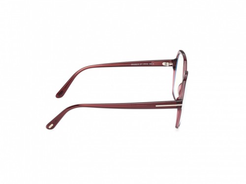 Tom Ford TF6062-B - 071 - 57 - Z SOCZEWKAMI Z FILTREM ŚWIATŁA NIEBIESKO-FIOLETOWEGO Oprawki korekcyjne Burgundija Kanciaste