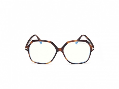 Tom Ford TF6062-B - 053 - 57 - Z SOCZEWKAMI Z FILTREM ŚWIATŁA NIEBIESKO-FIOLETOWEGO Oprawki korekcyjne Havanna Kanciaste