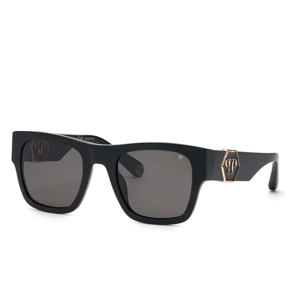 Philipp Plein SPP042W ICON - 700F - 54 Okulary przeciwsłoneczne Czarny Kanciaste