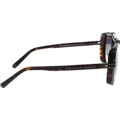 Philipp Plein SPP109 ICON - 0722 - 57 Okulary przeciwsłoneczne Havanna Pilotki (aviator)