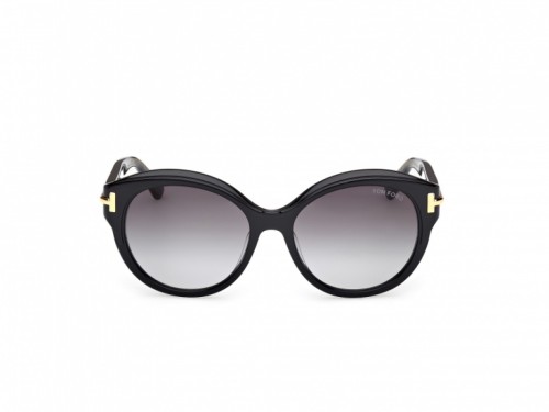 Tom Ford FT1251 ICON COLLECTION - 01B - 57 Okulary przeciwsłoneczne Czarny Pillow (zaokrąglony)