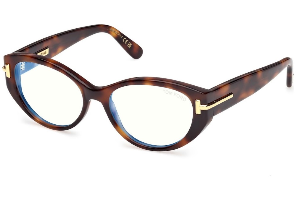 Tom Ford TF6031-F-B ICON COLLECTION - 053 - 54 Oprawki korekcyjne Havanna Kocie oczy