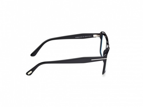 Tom Ford TF6065-B ECO - 001 - 55 - Z SOCZEWKAMI Z FILTREM ŚWIATŁA NIEBIESKO-FIOLETOWEGO Oprawki korekcyjne Czarny Kanciaste