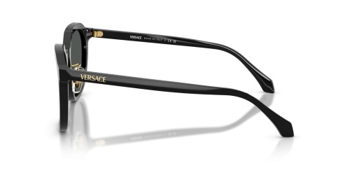 VERSACE VE4493-D - GB1/87 - 55 Okulary przeciwsłoneczne Czarny Pillow (zaokrąglony)