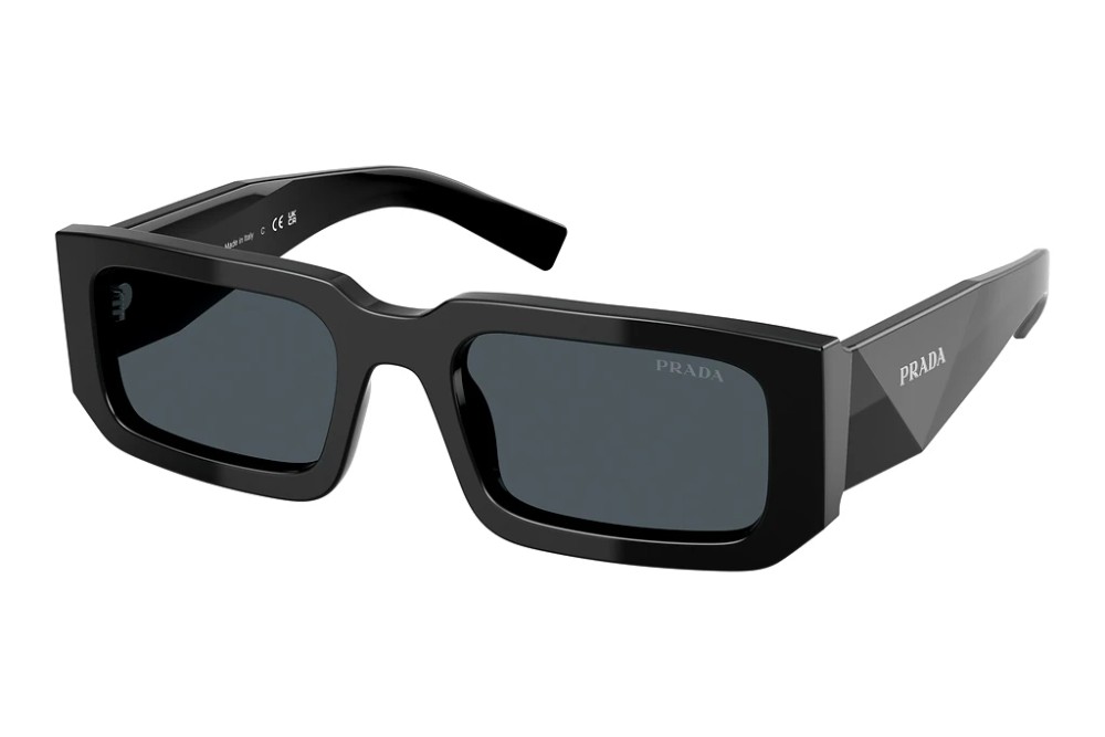 PRADA PR 06YS - 16K2K1 - 53 Okulary przeciwsłoneczne Czarny Kanciaste