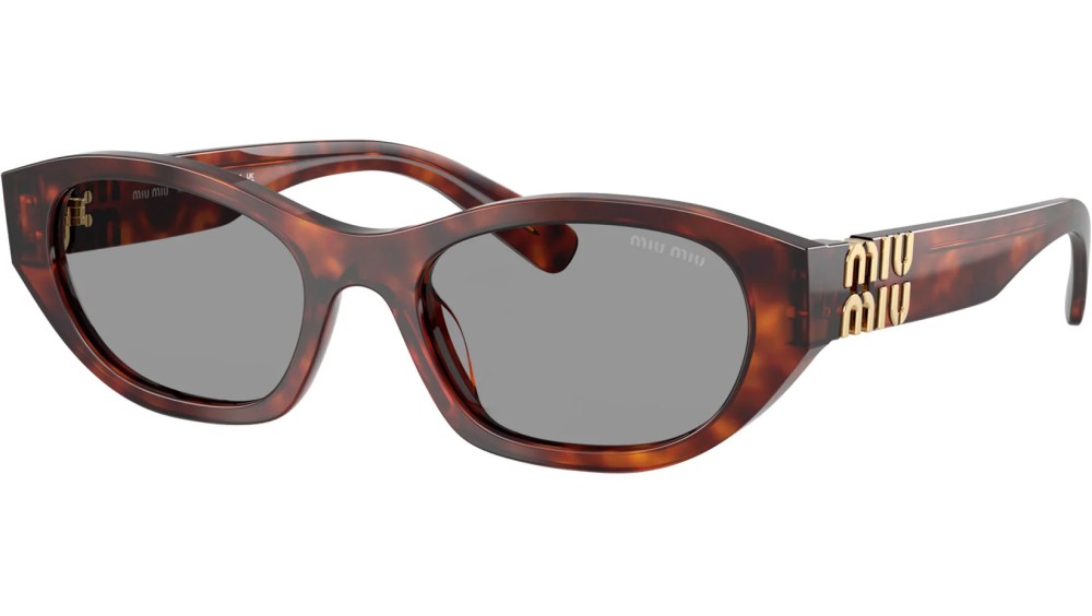 MIU MIU MU A03S - 21C40O - 53 Okulary przeciwsłoneczne Havanna Kocie oczy