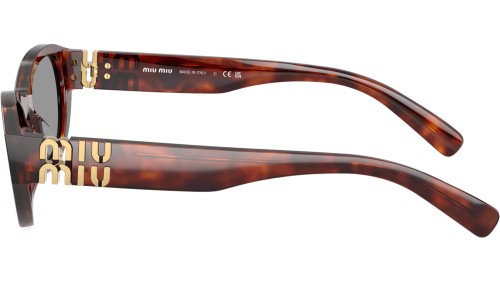 MIU MIU MU A03S - 21C40O - 53 Okulary przeciwsłoneczne Havanna Kocie oczy