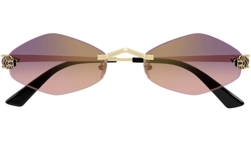 Cartier CT0433S - 004 - 55 Okulary przeciwsłoneczne Kątowy/Owalny