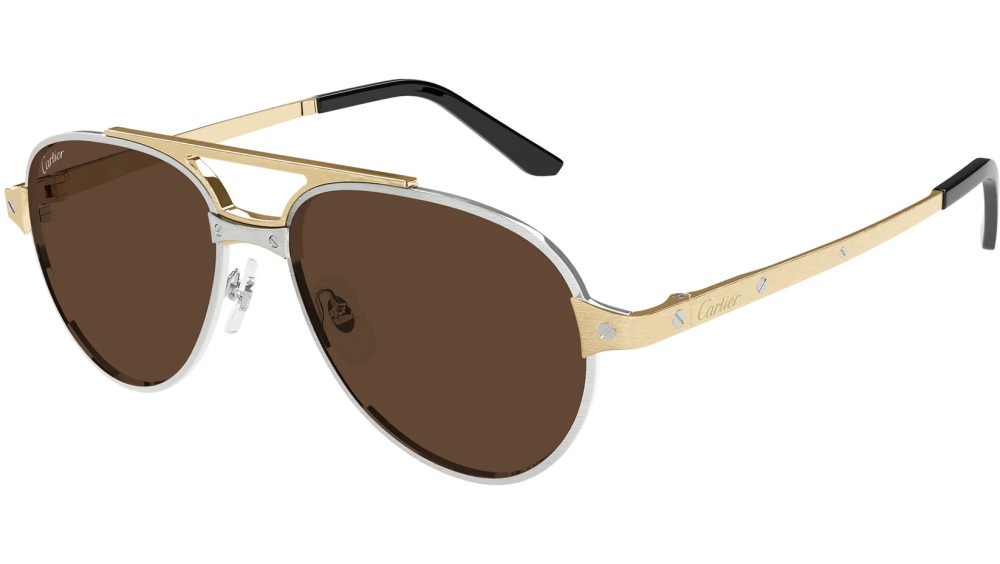Cartier CT0476S - 008 - 59 Okulary przeciwsłoneczne Pilotki (aviator)