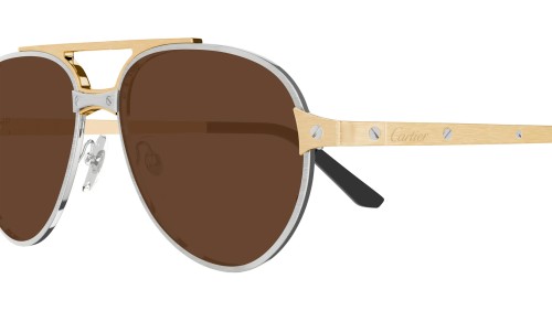 Cartier CT0476S - 008 - 59 Okulary przeciwsłoneczne Pilotki (aviator)