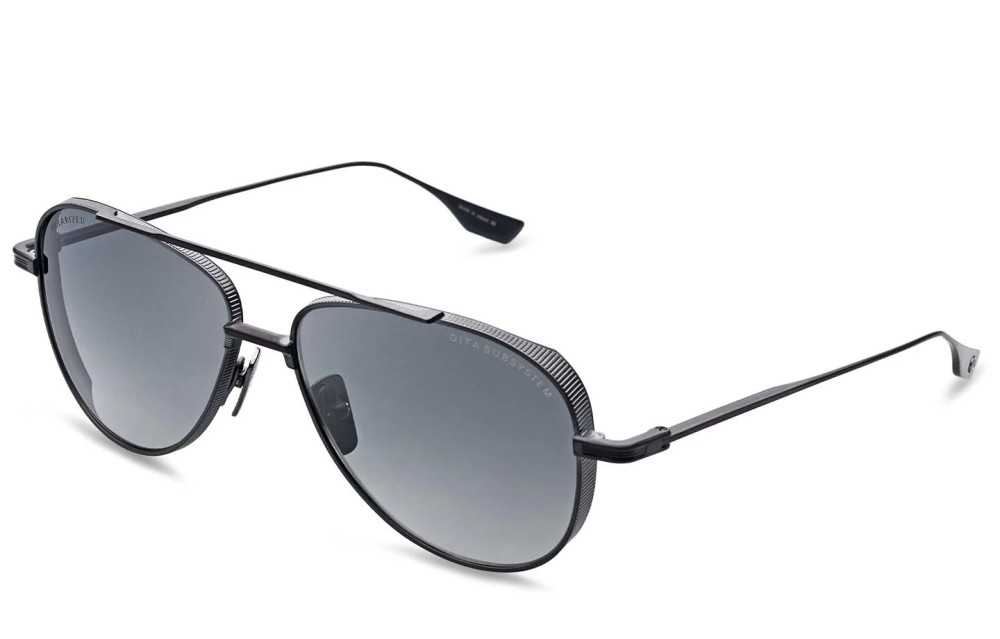 Dita SUBSYSTEM DTS141-A - 04 - 58 Okulary przeciwsłoneczne Czarny Pilotki (aviator)