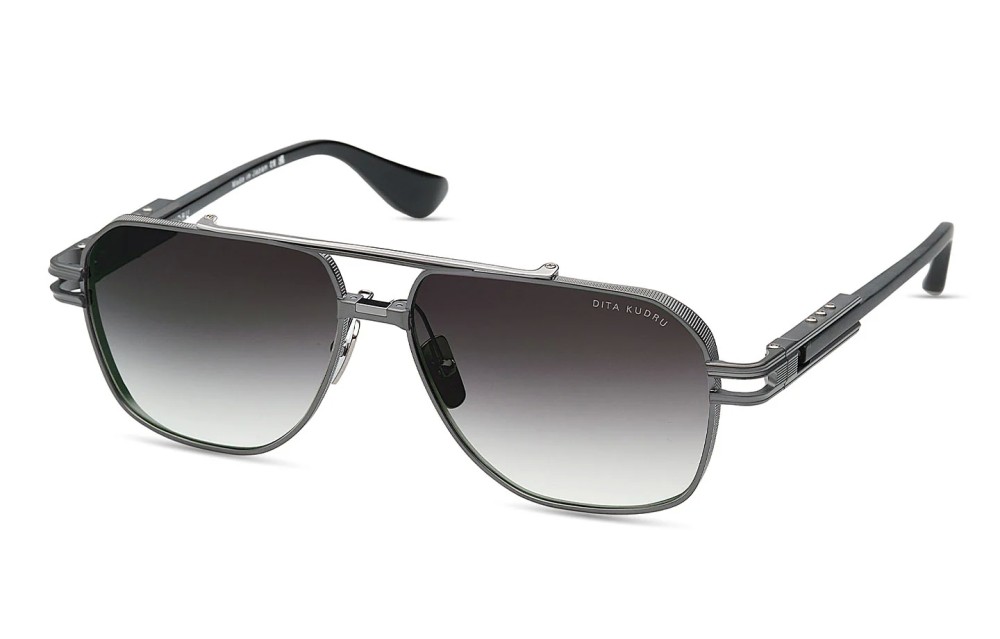 Dita KUDRU DTS436-A - 02 - 61 Okulary przeciwsłoneczne Czarny Pilotki (aviator)
