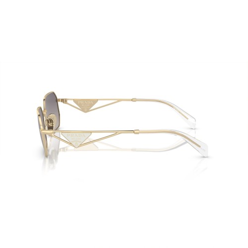 PRADA PR A51S - ZVN30C - 58 Okulary przeciwsłoneczne Złoty Kanciaste