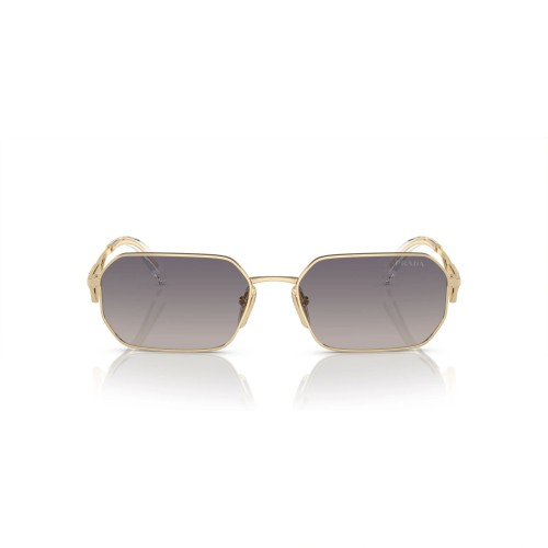 PRADA PR A51S - ZVN30C - 58 Okulary przeciwsłoneczne Złoty Kanciaste
