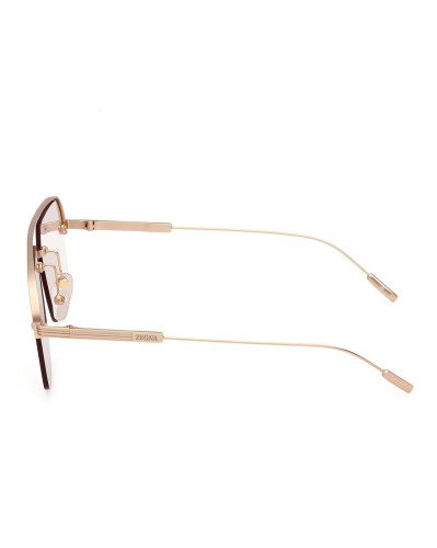 Zegna EZ0213 - 29E - 59 Okulary przeciwsłoneczne Różowe złoto Pilotki (aviator)