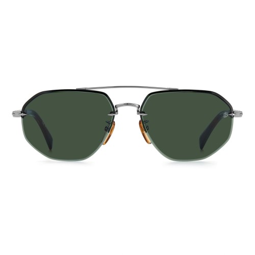 David Beckham DB 1101/G/S - 6LB - 61 Okulary przeciwsłoneczne Srebrny Pilotki (aviator)