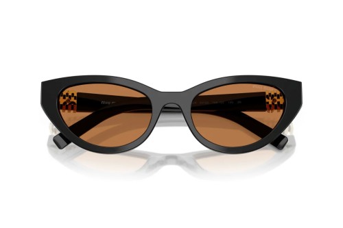 MIU MIU MU A04S - 16K10I - 54 Okulary przeciwsłoneczne Czarny Kocie oczy