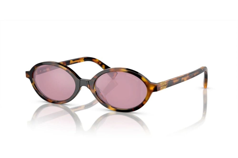 MIU MIU MU 04ZS - ​VAU50D - ​50 Okulary przeciwsłoneczne Havanna Owalny