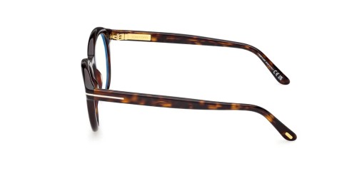Tom Ford TF6061-B - 052 - 50 - Z SOCZEWKAMI Z FILTREM ŚWIATŁA NIEBIESKO-FIOLETOWEGO Oprawki korekcyjne Okrągły