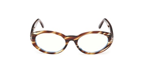 Tom Ford TF6067-B - 055 - 54 - Z SOCZEWKAMI Z FILTREM ŚWIATŁA NIEBIESKO-FIOLETOWEGO Oprawki korekcyjne Havanna Owalny