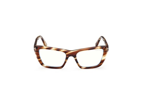 Tom Ford TF6047-B - 055 - 54 - Z SOCZEWKAMI Z FILTREM ŚWIATŁA NIEBIESKO-FIOLETOWEGO Oprawki korekcyjne Havanna Kanciaste