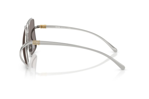 MIU MIU MU A55S - ​1BC80Q - ​57 Okulary przeciwsłoneczne Srebrny Kanciaste
