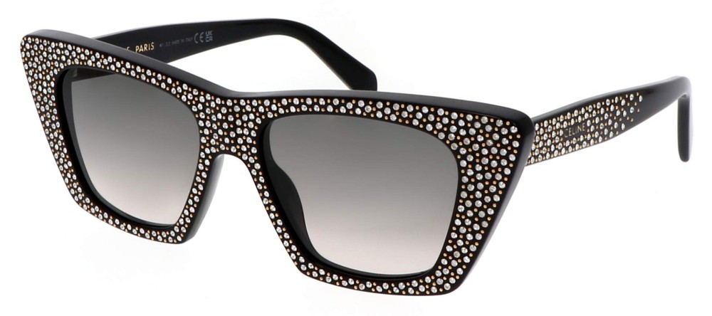 Celine CL4187IS - 01F - 51 Okulary przeciwsłoneczne Czarny Kocie oczy