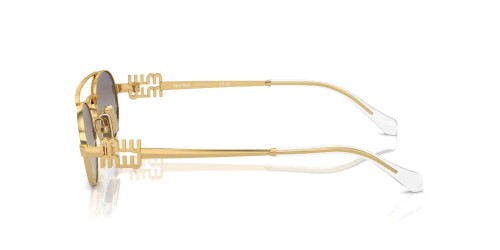 MIU MIU MU 54ZS - 5AK30C - 53 Okulary przeciwsłoneczne Złoty Owalny
