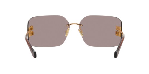 MIU MIU MU 54YS - 5AK06I - 80 Okulary przeciwsłoneczne Złoty Kanciaste