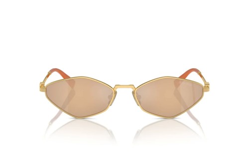 MIU MIU MU 56ZS - ​5AK40D - ​56 Okulary przeciwsłoneczne Złoty Owalny