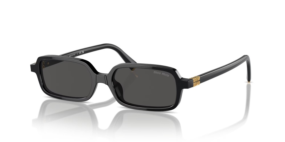 MIU MIU MU 11ZS - 16K5S0 - 51 Okulary przeciwsłoneczne Czarny Kanciaste