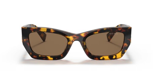MIU MIU MU 09WS - VAU06B - 53 Okulary przeciwsłoneczne Havanna Kanciaste